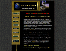 Tablet Screenshot of platznerinternational.com